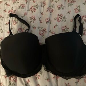 NWT Victorias Secret Black Lace Trim T-Shirt Bra
